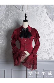 Twin Bears The Misty Feast of Black Fog Long Sleeve Blouse(1st Pre-Order/4 Colours/Full Payment Without Shipping)